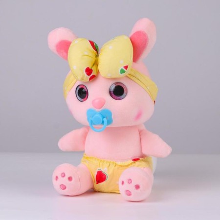 Soft toy "Bunny with a nipple", color mix-1