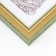 Photo frame Plastic format A4 "Enigma" gold with double gray-green oyubvodka 31x24.5 cm