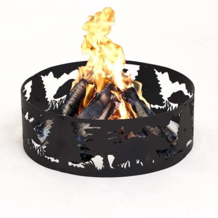 The collapsible “taiga” ring for a fire, 60 x 20 cm, metal thickness 1.5 mm-2
