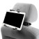Torso tablet holder for a headrest, sliding up to 20cm, width of gripping 6-10 cm