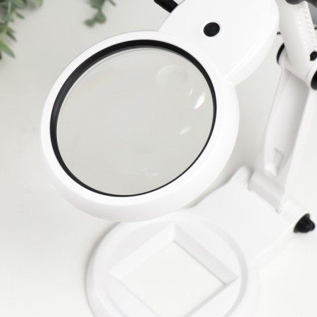 Lupa lamp for LEDX18 creativity from 3AAA, USB white 24.5x22 cm-6
