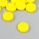 Beads for creativity wood "flat circle" set 20 pcs yellow 0.4x1.5x1.5 cm