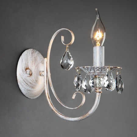 Sconces ALDA 1x60W E14 white, gold-1