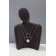 Bust for jewelry "Silhouette", 13 × 7 × 20 cm, h = 20 cm, phlock, color gray