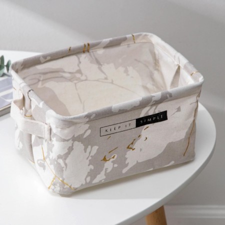 Basket for trifles of the share "marble", 23 × 16 × 12 cm, gray color-4