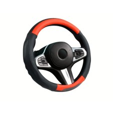 Carfashion Laredo steering wheel, size m, black/red