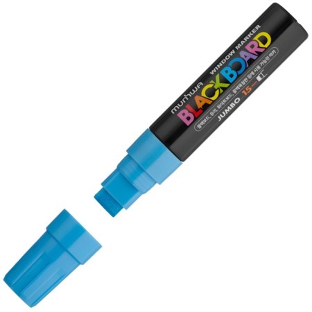 Cretaceous Munhwa "Black Board Jumbo" Blue, 15mm, water base