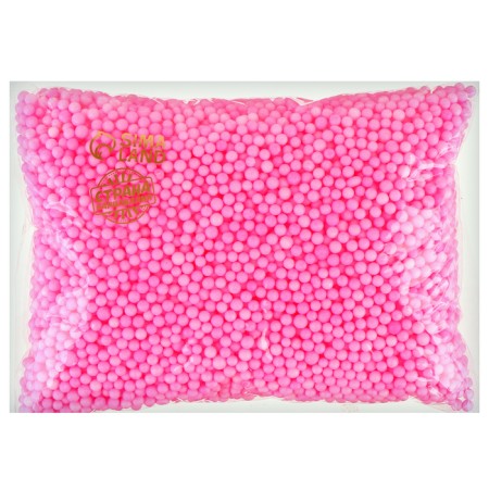 Filling filler for balls and slines "Foam", 0.3 cm, 20 g, pink color, mix