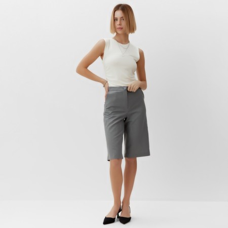Shorts (Bermuda) Women's Minaku: Safari, Gray Color, Rr. 48-1