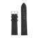 Solomon watch strap, 22 mm, genuine leather, L-20 cm, black with embossing