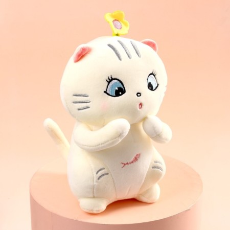 Soft toy "White cat"-2