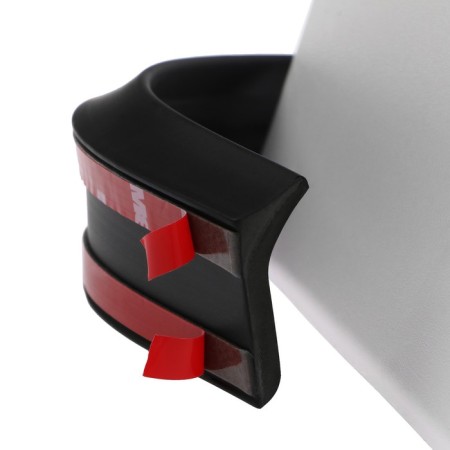 Car spoiler, 3.5 × 150 cm, universal, black-2