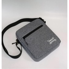Bag Men's Cross-Bodi Listo Oxford gray snow with a black sling