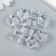 Decor for creativity plastic "Ice cubes" Transparent 1.5x1.5x1.5 cm