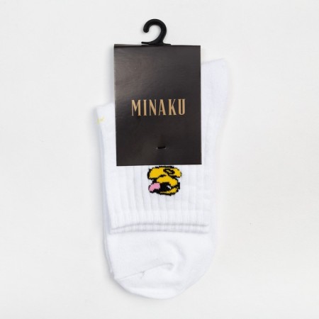 Men's socks minku "duckling" color white, size 42-43 (29 cm)-2