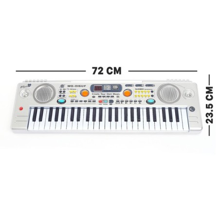 The synthesizer "Musical explosion" with radio and USB, 49 keys, operates on the network and from batteries, power supply-1