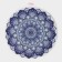 A set of serving napkins on the table "Silia", d = 38 cm, 4 pcs, the color is blue