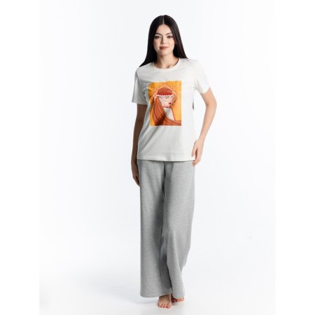 T-shirt unisex, size 52-54, white color-2