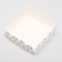 Box for cookies "peas", white, 12 x 12 x 3 cm