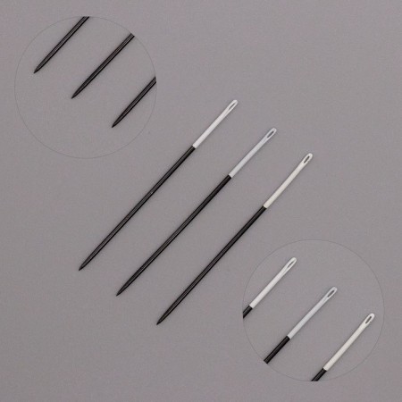 Manual needles Black Sharps, No. 5, White Ear, 16 pcs