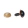 Screw eyes with plugs, "sparkles" set 48 pcs, size 1 pcs: 1.2 cm, brown color