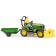 Game set of John Deere tractor with a trailer and figure