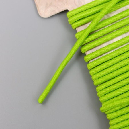 Braid decorative elastic band "light green round" winding 4 m width 0.2 cm-2