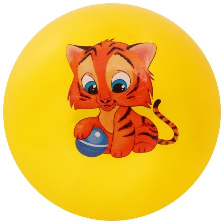 Children's ball zabiaka "tiger", d = 22 cm, 60 g, color mix-3