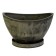 Pot for flowers and plants with a pallet, wood coal boat 25x18x15cm, 2.8l