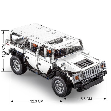 Radio -controlled designer "SUV", 575 parts, 2 control options-1