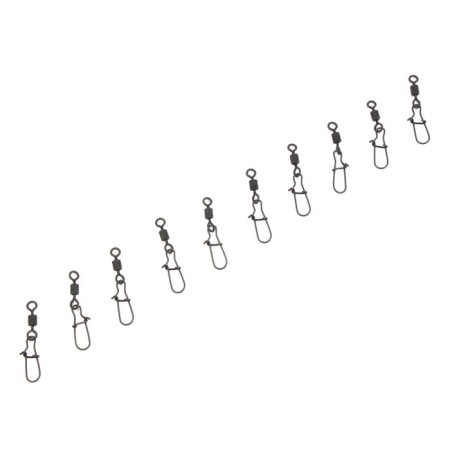 Twal with a fastener Namazu Pro Rolling Ribbed Swivel, Carbon, size 6. Test-27 kg-3