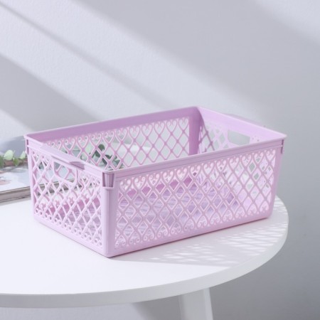 Storage basket "Romano", plastic, 30 × 17.5 × 11 cm, color mix-1
