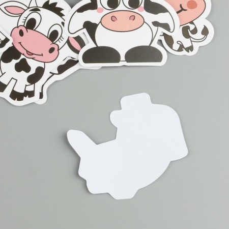 Plastic stickers "cow" set 60 pcs 10x12 cm-2