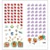 Three cats. Labyrinths with stickers. Seasons