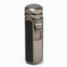 Gas lighter for cigars, 4 no flame nozzles, with wind protection, 8.5 x 2.8 cm