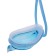 ATEMI N401 swimming glasses, silicone, blue