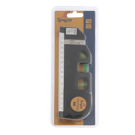 Universal level 4 in 1 tundra, laser, bubble, roulette 2.5 m, ruler 150 mm-10
