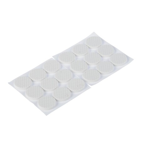 Furniture round tundra, d = 25 mm, 18 pcs., Polymer, white-1
