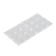 Furniture round tundra, d = 25 mm, 18 pcs., Polymer, white