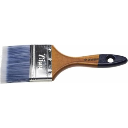 Brush flat bison 4-01007-075, artificial bristles, wooden pen, 75mm-3