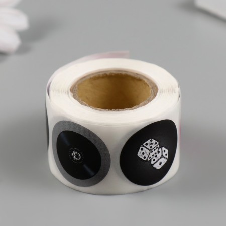 Sticker Paper "Diskoshar" d = 2.5 cm 252 pcs in the roll-2
