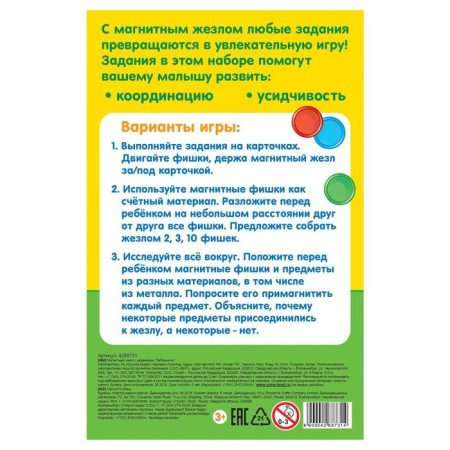 Magnetic wand with the tasks "Funny labyrinths", according to Montessori Methods-5