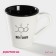 Porcelain share mug "Formula Coffee", 340 ml, white and black color