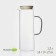 Glass jug with a bamboo cover Bellatenero "Eco", 1.3 l, 14 × 9 × 27 cm