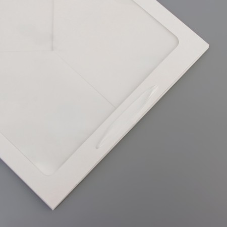 Crafts with a square bottom and window 40 x 40 x 40 cm white, 1pc.-1