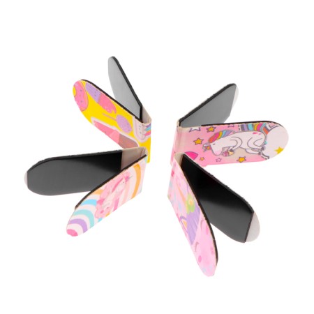 Magnetic tab "Pony and unicorns - 2" 4 pieces, 2x7 cm-1