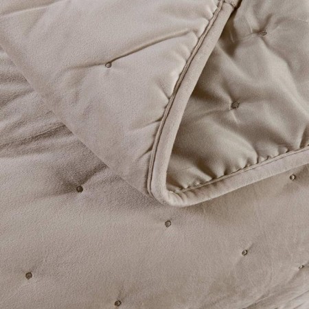 A set with a blanket "Iolanta", size 160x220 cm, 50x70 cm, beige color-4