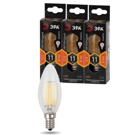 Filament era “candle”, 11 W, E14, 1430 lm, 2700k, glow warm white-4