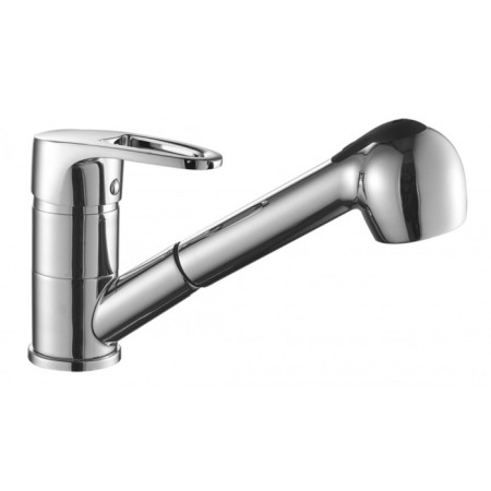 Decoroom DR70023 kitchen mixer, single -leaf, spout length 204 mm, chrome