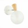 Wall lamp EVOLUCE. Sle220701-01. Catania. 1x40 W, E14, 13x21 cm, white color, light wood